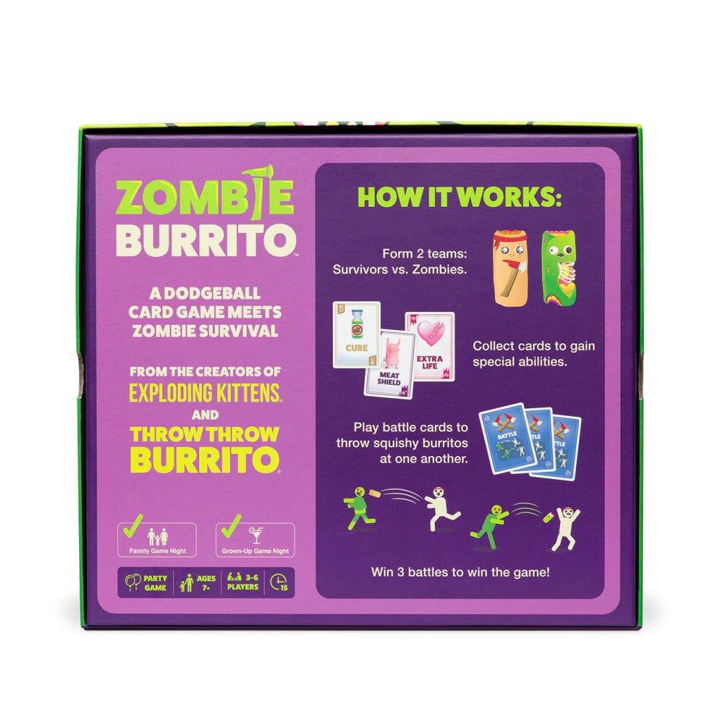 Zombie Burritos - A Ghouly version of Throw Throw Burrito - Board Games