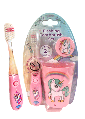 Unicorn Flashing Timer Toothbrush Cup