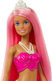 Barbie Dreamtopia Mermaid Doll 12-Inch - Pink & Yellow Ombre Tail And Tiara