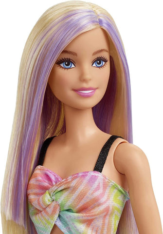 purple hair barbie doll