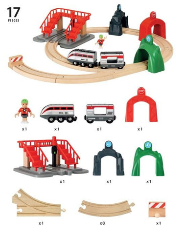 Brio smart engine sales set with action tunnels