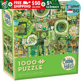 Cobble Hill Green Modular 1000 Piece Jigsaw Puzzle