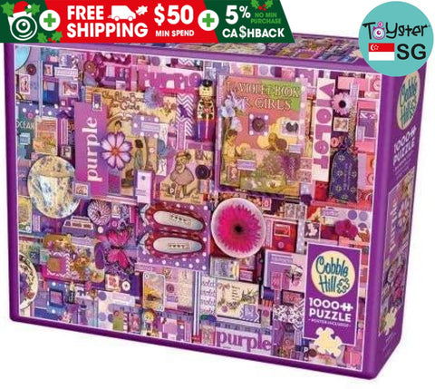 Cobble Hill Purple 1000 Piece Jigsaw Puzzle