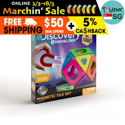 Discovery Mindblown Magnetic Tile Set