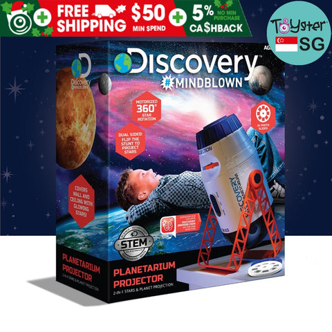 Discovery Mindblown Planetarium Projector (2-In-1 Stars & Planet Projection)