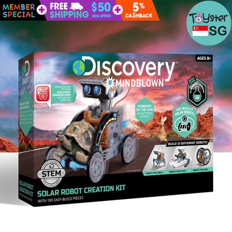 Discovery Mindblown Solar Robot Creation Kit (With 190 Easy-Build Pieces)