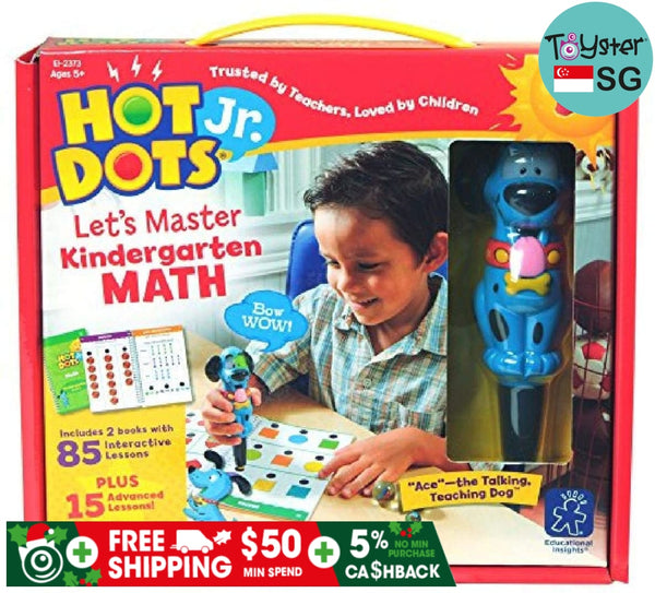 Educational Insights Hot Dots Jr. Let's Master Kindergarten Set with Ace Pen