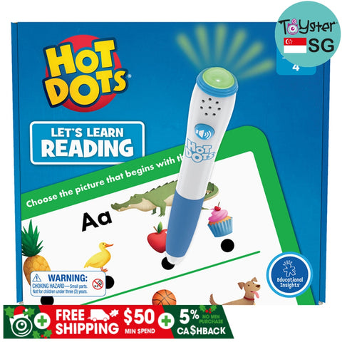 Educational Insights Hot Dots Jr. Lets Master Pre-K Reading Set