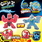 Heroes Of Goo Jit Zu Dino X-Ray Fossil Faceoff Versus Pack - Thrash Vs Verapz