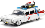 Jada Hollywood Rides Ghostbusters Ecto-1 1:24 Die-Cast Vehicle Back To The Future