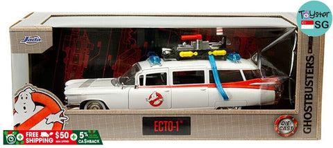 Jada Hollywood Rides Ghostbusters Ecto-1 1:24 Die-Cast Vehicle Back To The Future