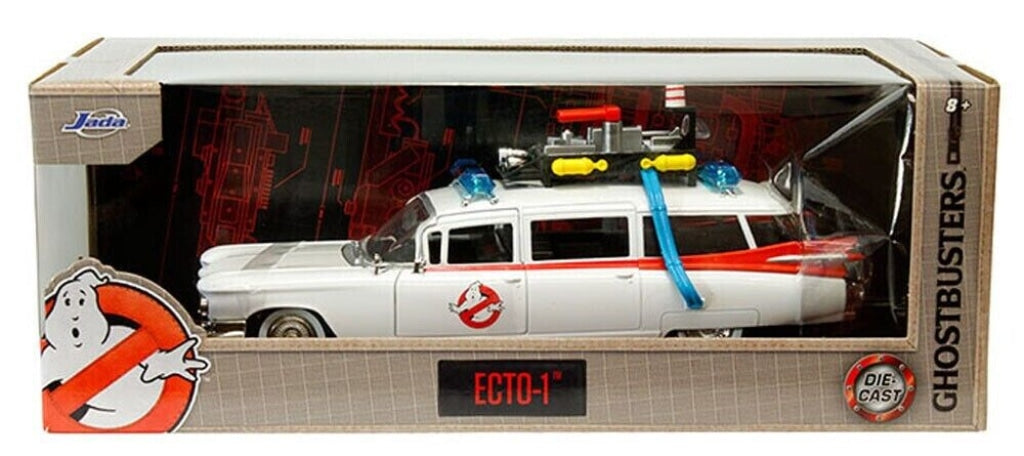 Jada Hollywood Rides Ghostbusters Ecto-1 1:24 Die-Cast Vehicle Back To The Future