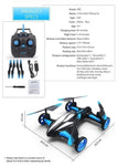 Jjrc H23 Drone Flying Cars Quadcopter Air-Ground Dual Mode Remote Control Car