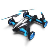 Jjrc H23 Drone Flying Cars Quadcopter Air-Ground Dual Mode Remote Control Car Blue