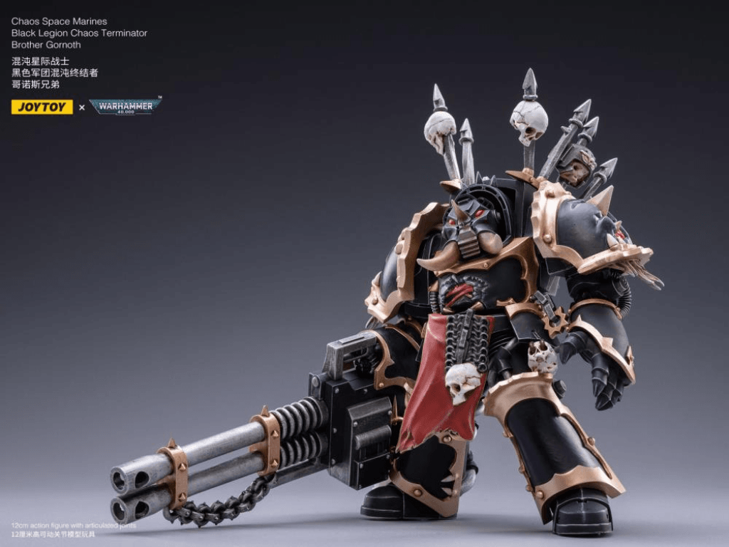 Joytoy Warhammer 40K Black Legionblack Legion Chaos Terminator Brother Gornoth Warhammer