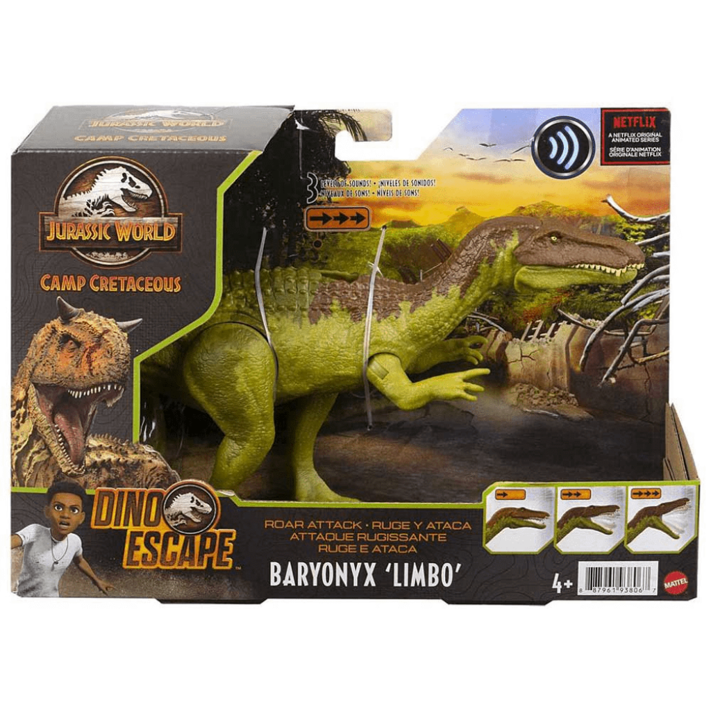 Jurassic World Roar Attack Baryonyx Limbo Camp Cretaceous Dinosaur