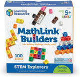 Learning Resources Stem Explorers Mathlink Builders Game (100 Piece)