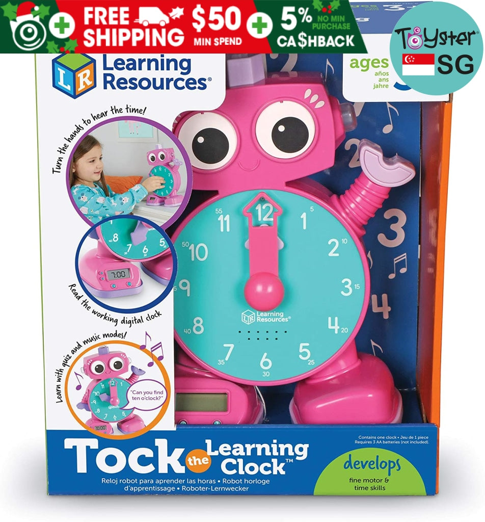 Learning Resources Tock The Clock - Pink