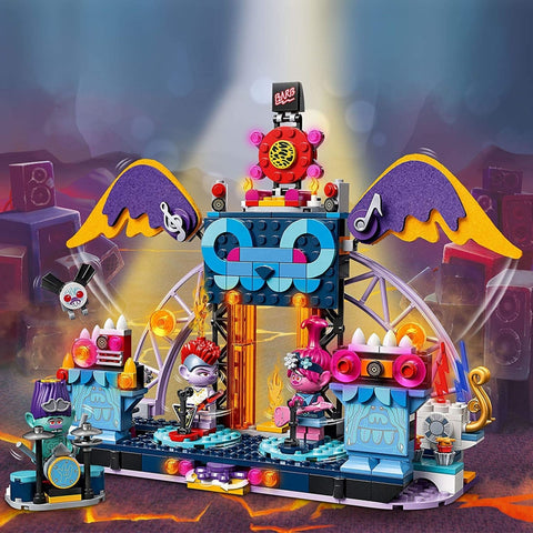 Trolls lego discount volcano rock city