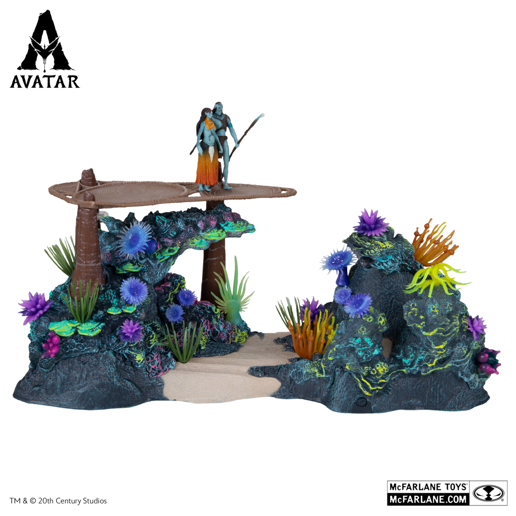 Mcfarlane Avatar Metkayina Reef With Tonowari And Ronal