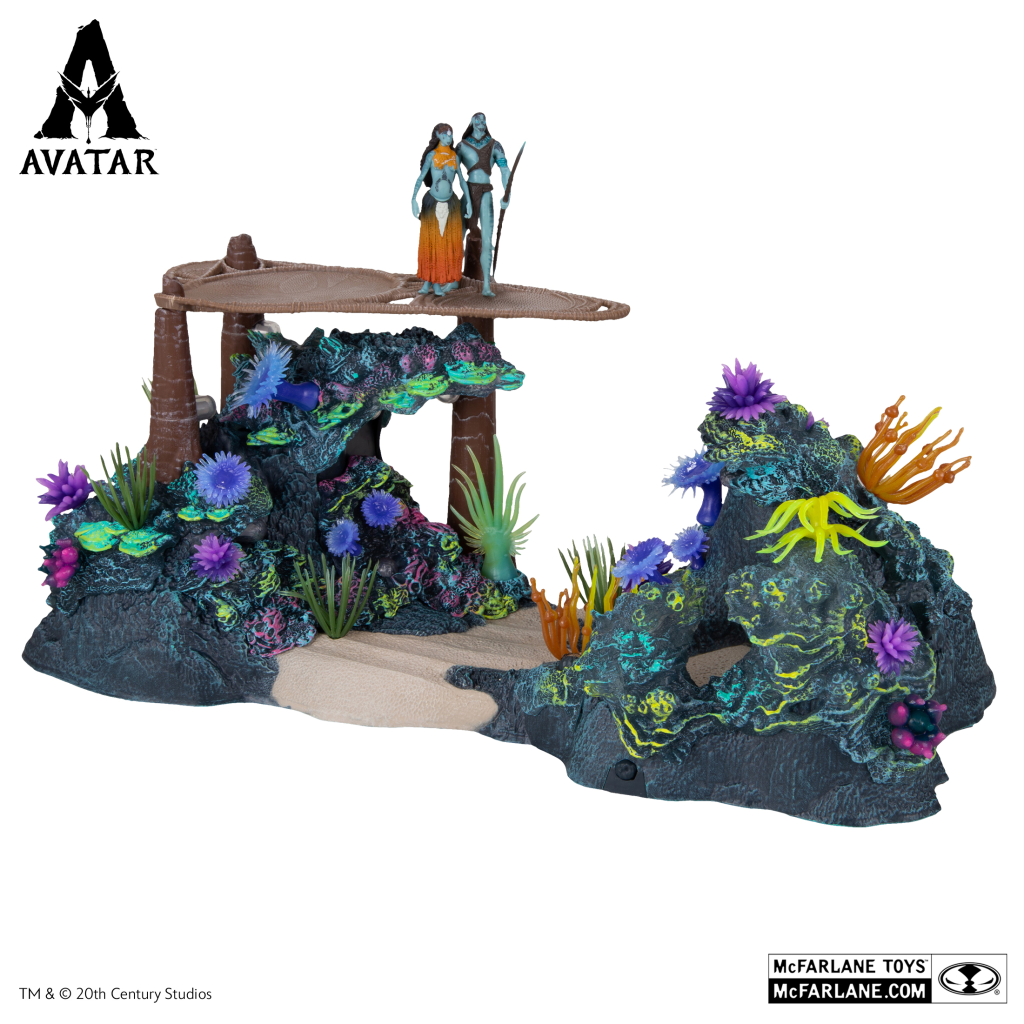 Mcfarlane Avatar Metkayina Reef With Tonowari And Ronal