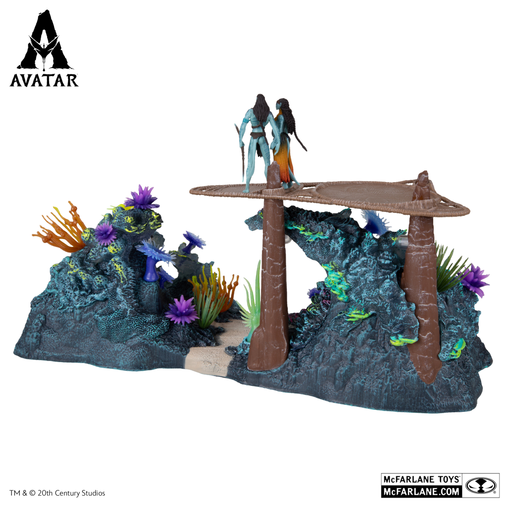 Mcfarlane Avatar Metkayina Reef With Tonowari And Ronal