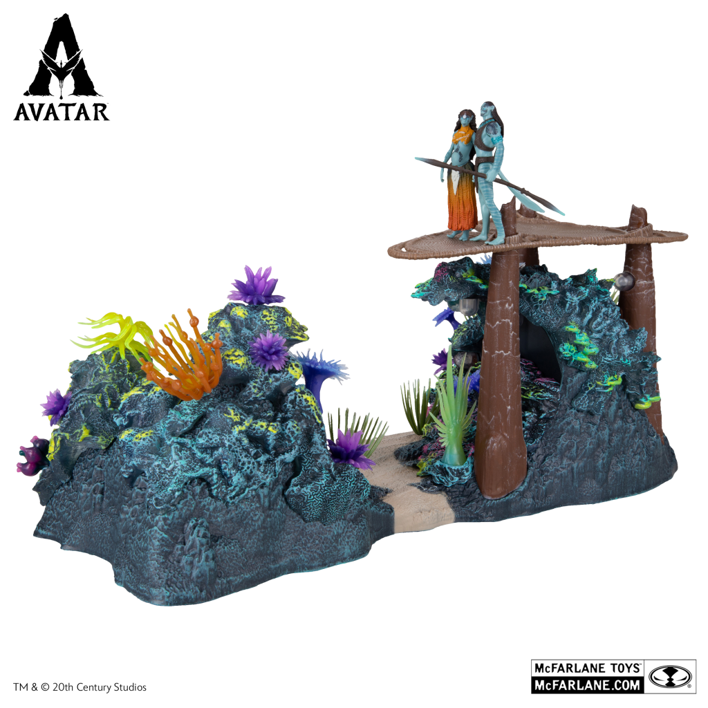 Mcfarlane Avatar Metkayina Reef With Tonowari And Ronal