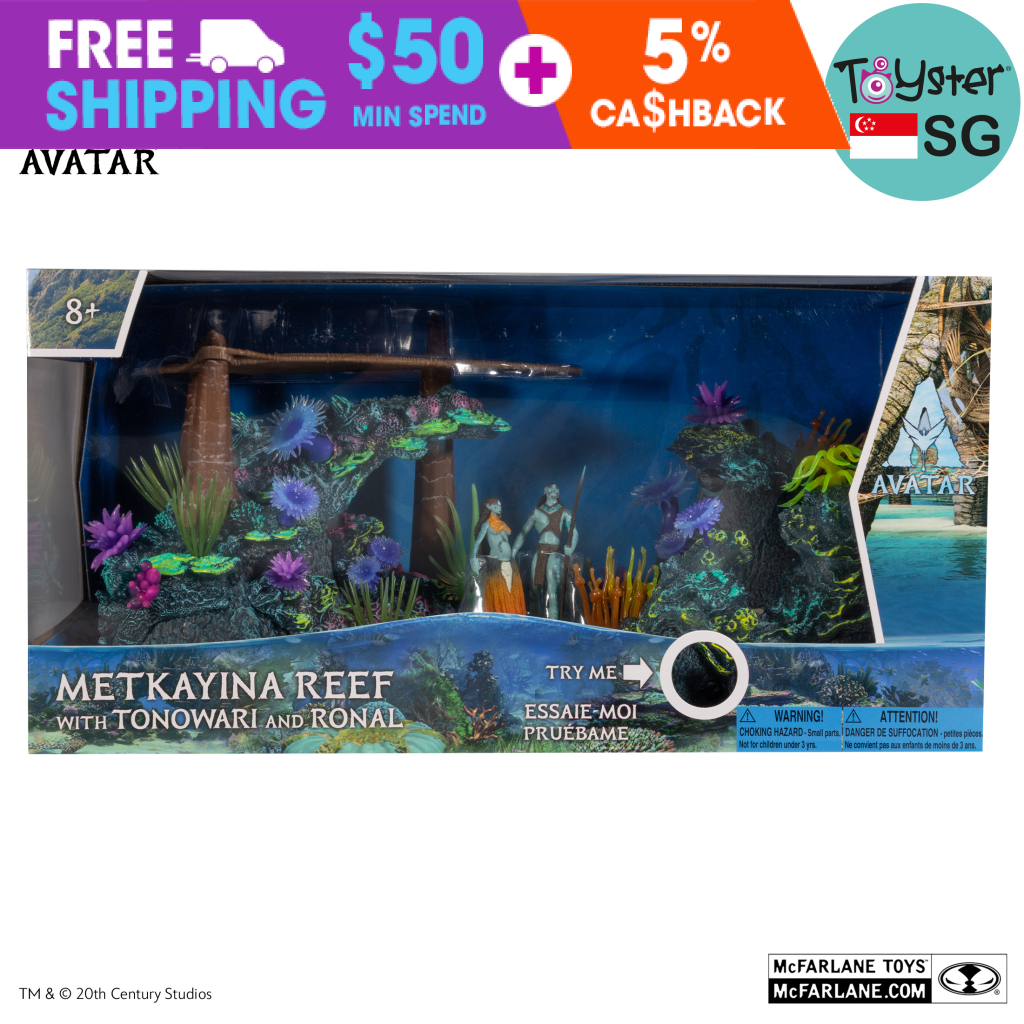 Mcfarlane Avatar Metkayina Reef With Tonowari And Ronal