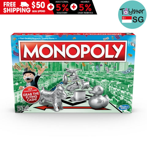 Monopoly Classic Grab The Flying Cash Hasbro Gaming