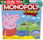 Monopoly Junior Peppa Pig Edition Board Game Hasbro Gaming