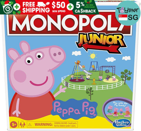 Monopoly Junior Peppa Pig Edition Board Game Hasbro Gaming