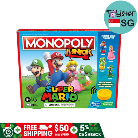 Monopoly Junior Super Mario Edition Board Game Hasbro Gaming