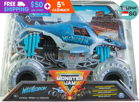 Monster Jam 1:24 Die-Cast Official Megalodon Truck