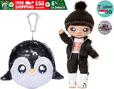 Na! Surprise 2-In-1 Sparkly Sequined Purse Andre Avalanche Penguin Boy Doll