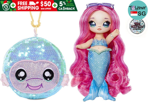 Na! Surprise 2-In-1 Fashion Doll And Sparkly Sequined Purse Sparkle Series Marina Jewels Mermaid