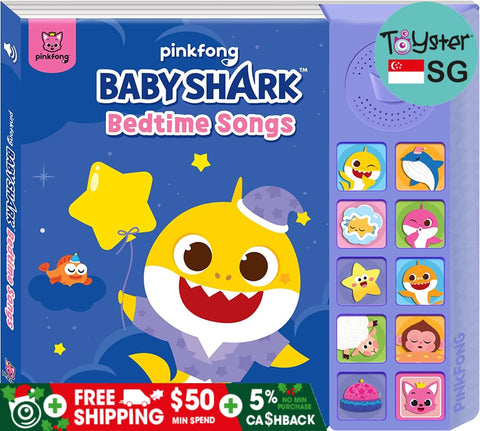 Pinkfong Baby Shark Bedtime Songs Sound Book