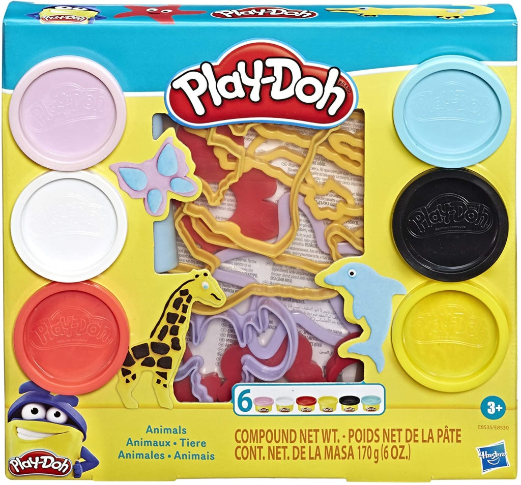 Play-Doh Fundamentals Animals Tool Set with 6, 1-Ounce Cans 