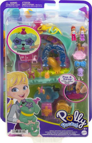 Polly Pocket Doggy Birthday Bash Compact Playset TOYSTER