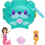 Polly Pocket Pet Connects Stackable Otter Compact Playset