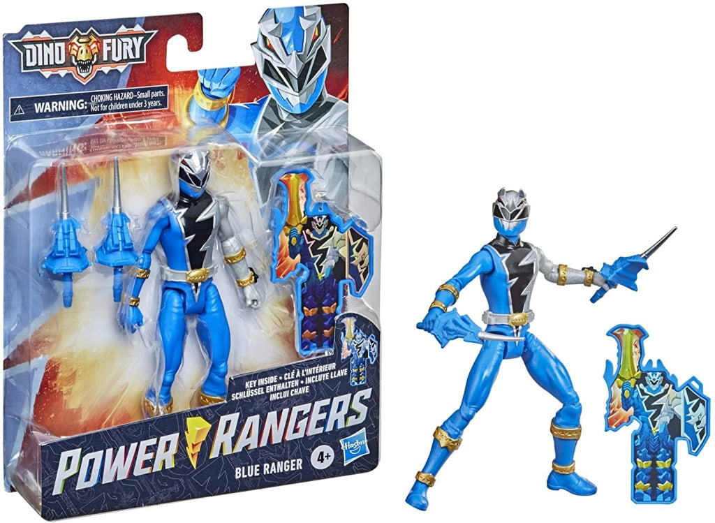 Power Rangers Dino Fury Blue Ranger 6-Inch Action Figure