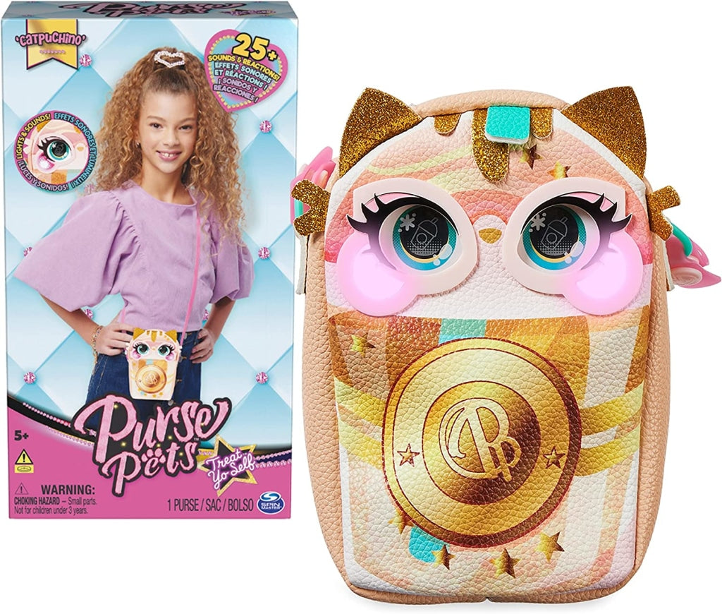 Purse Pets Treat Yo Self Catpuchino Interactive Pet And Handbag