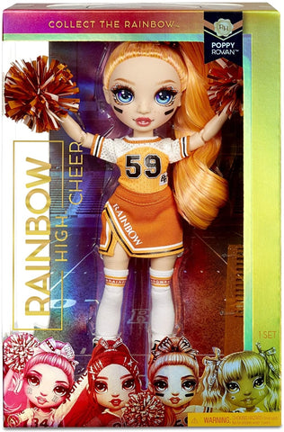 Rainbow High Cheer Ruby Anderson - Red Fashion Doll with Pom Poms