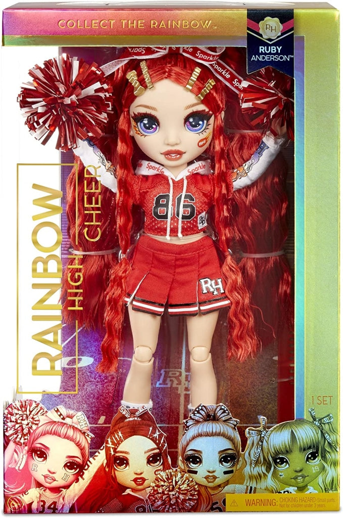 Rainbow High Ruby Anderson – Red Fashion Doll with 2 Outfits