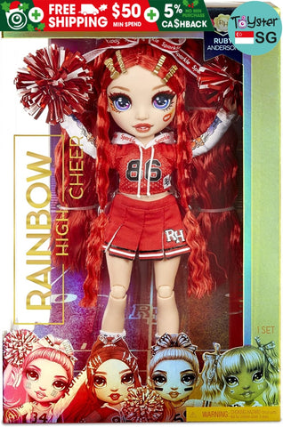 Rainbow High Cheer Violet Willow – Purple Fashion Doll with Pom Poms, –