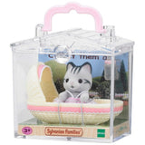 Sylvanian Families Baby Carry Case - Cat In Cradle- Free Gift
