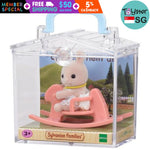 Sylvanian Families Baby Carry Case (Rabbit On Rocking Horse) - Free Gift
