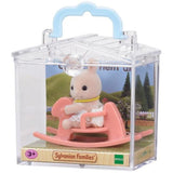 Sylvanian Families Baby Carry Case (Rabbit On Rocking Horse) - Free Gift