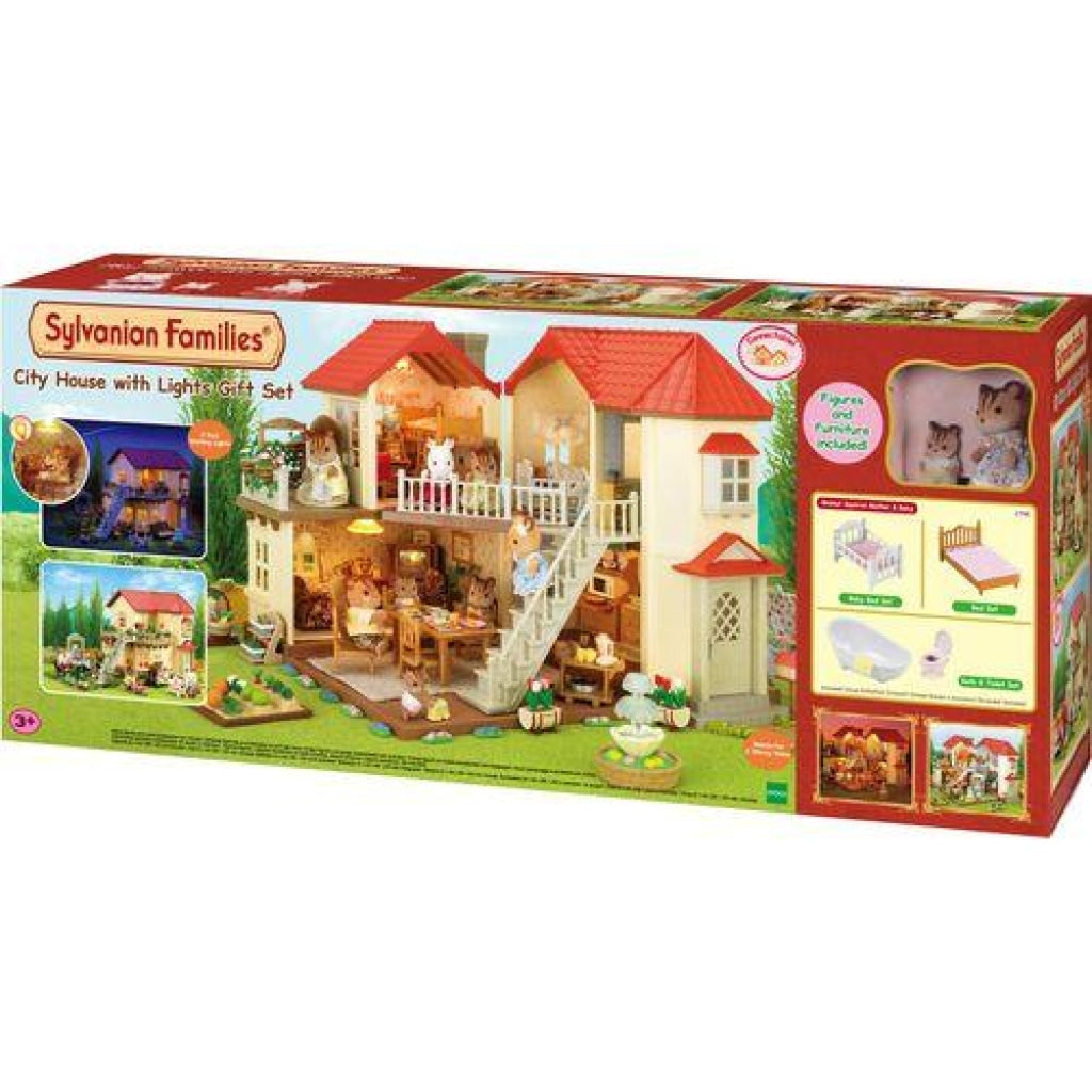 sylvanian house with lights