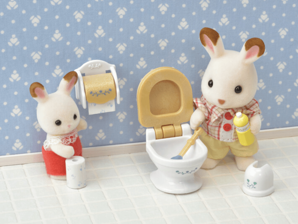 Sylvanian Families Country Bathroom Set - Free Gift