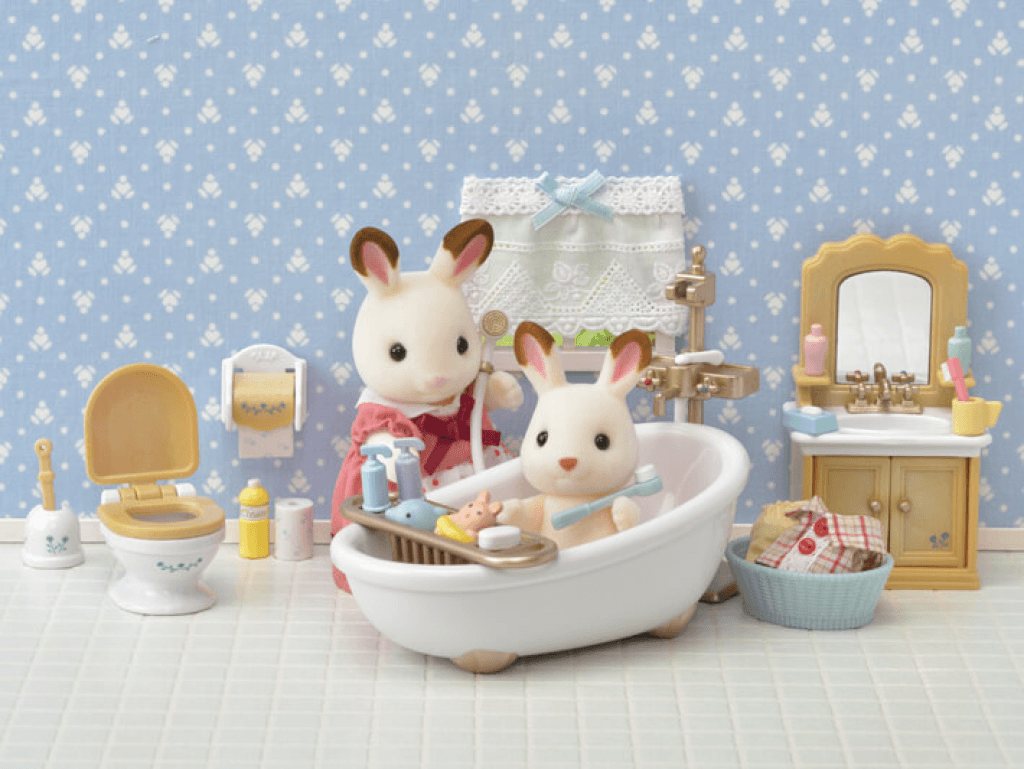 Sylvanian Families Country Bathroom Set - Free Gift